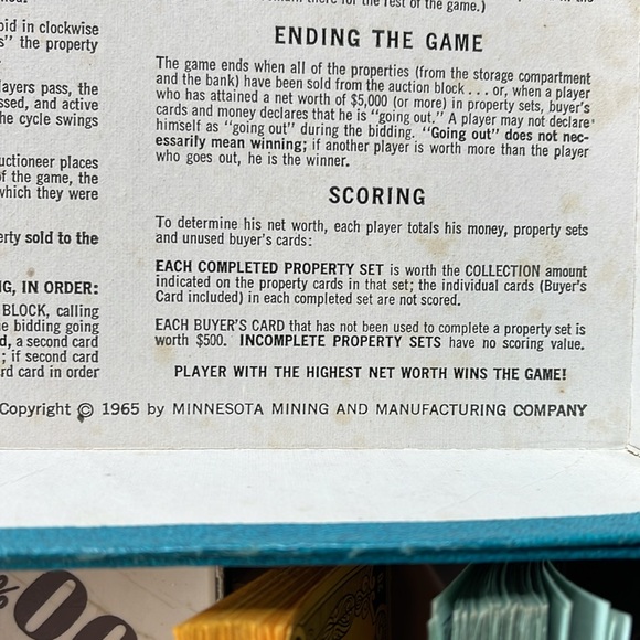 Vintage 1965 3M Bookshelf High-Bid Game, Very Good Condition - Picture 7 of 7